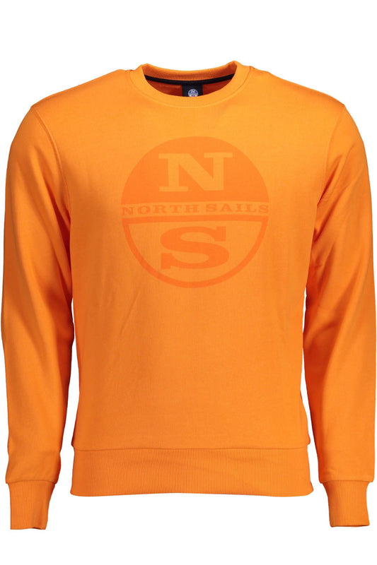 Orange Cotton Men's Sweater