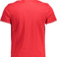 Red Cotton Men Polo Shirt