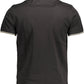 Black Cotton Men Polo Shirt