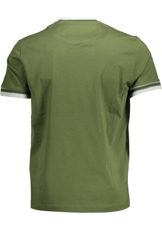Green Cotton Men T-Shirt