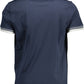 Blue Cotton Men T-Shirt