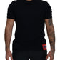 Elegant Blue Crewneck Cotton T-Shirt