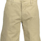 Beige Cotton Men Jean