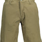 Green Cotton Men's Shorts