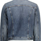 Blue Cotton Men Jacket