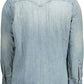 Light Blue Cotton Men Shirt