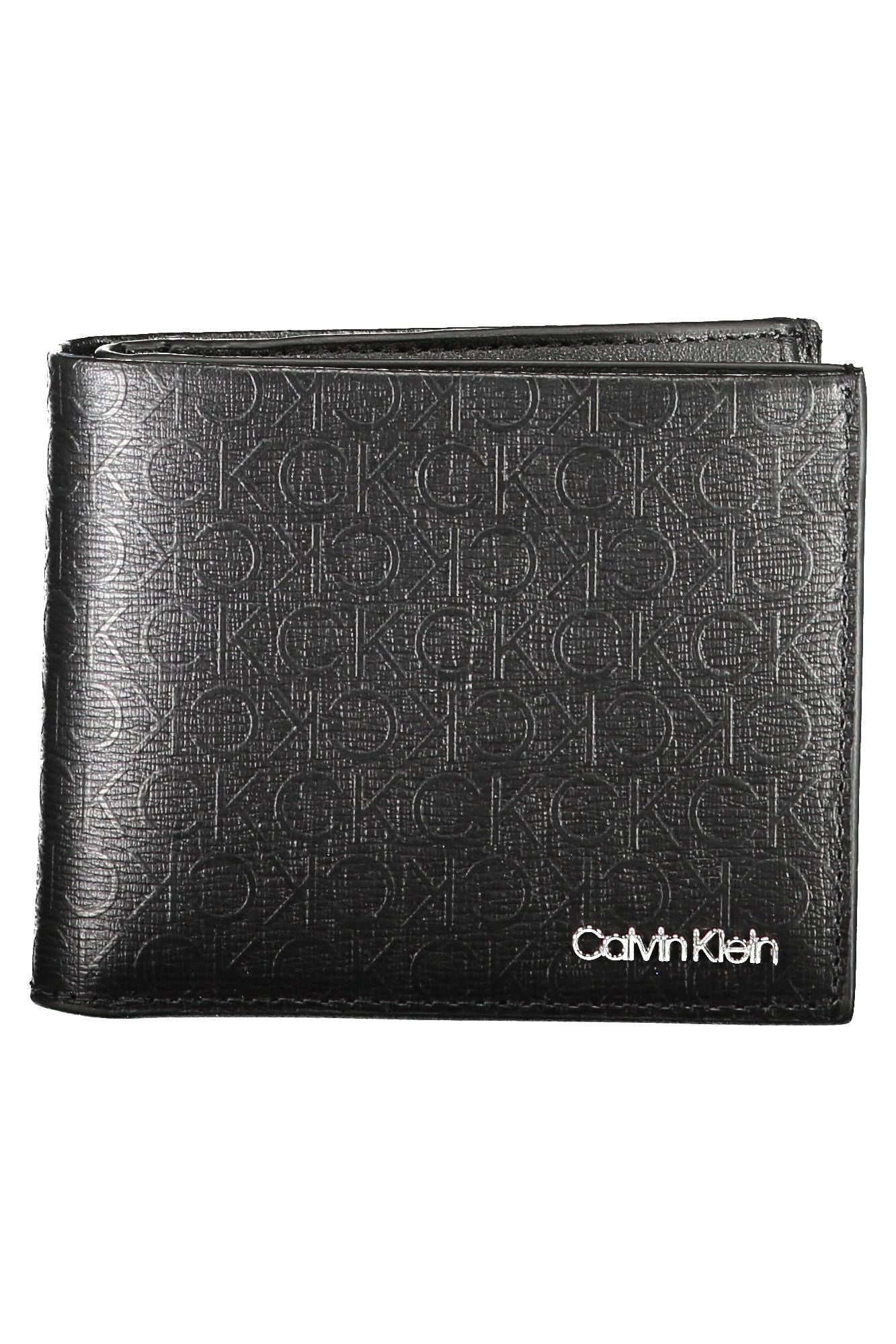 Black Polyurethane Men Wallet