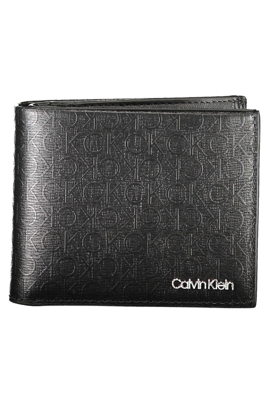 Black Polyurethane Men Wallet
