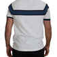Elegant White Crewneck Logo Tee