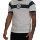 Elegant White Crewneck Logo Tee