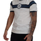 Elegant White Crewneck Logo Tee