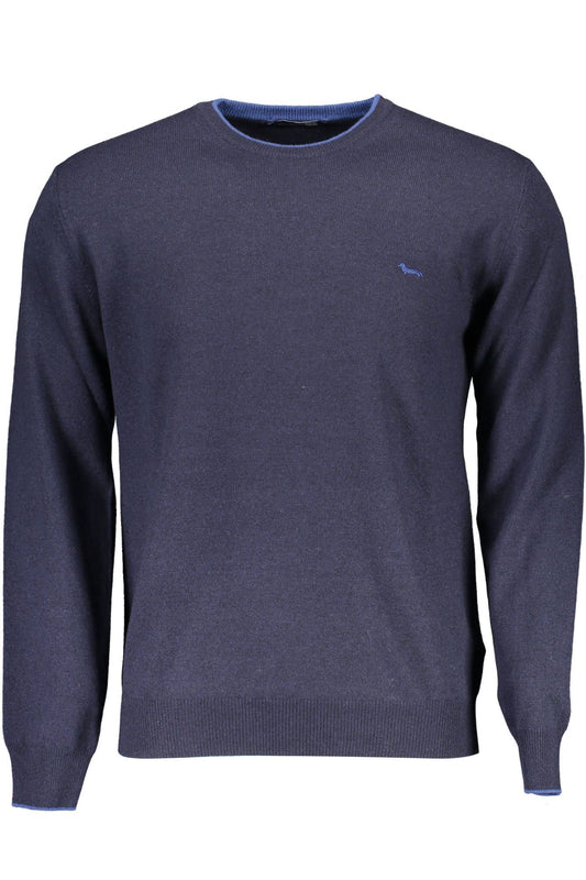 Blue Wool Men Sweater