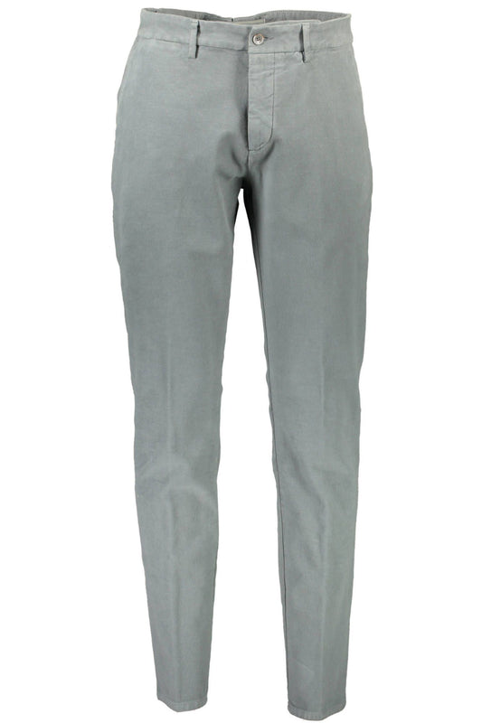Gray Cotton Men Pant