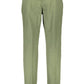 Green Cotton Men Trouser