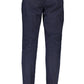Blue Cotton Men Trouser