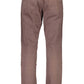 Brown Cotton Men Trouser