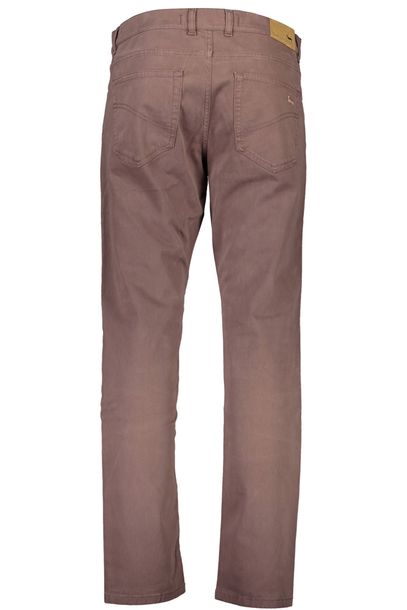 Brown Cotton Men Trouser