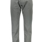 Gray Cotton Men Narrow Fit Trouser