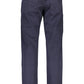 Blue Cotton Men Trouser
