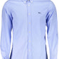 Light Blue Cotton Men Shirt