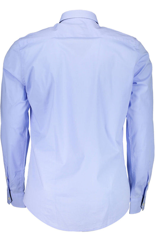Light Blue Cotton Men Shirt