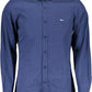 Blue Cotton Men Shirt