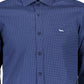 Blue Cotton Men Shirt