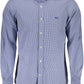Blue Cotton Men Shirt