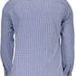 Blue Cotton Men Shirt
