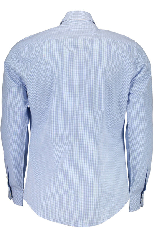 Light Blue Cotton Men Shirt