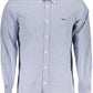 Blue Cotton Men Shirt