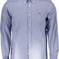 Blue Cotton Men Shirt
