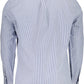 Blue Cotton Men Shirt