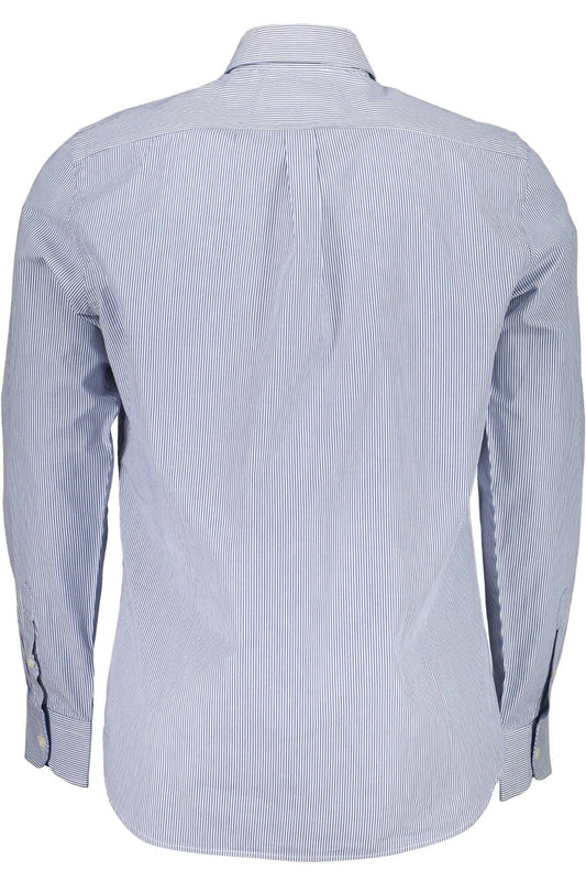 Blue Cotton Men Shirt
