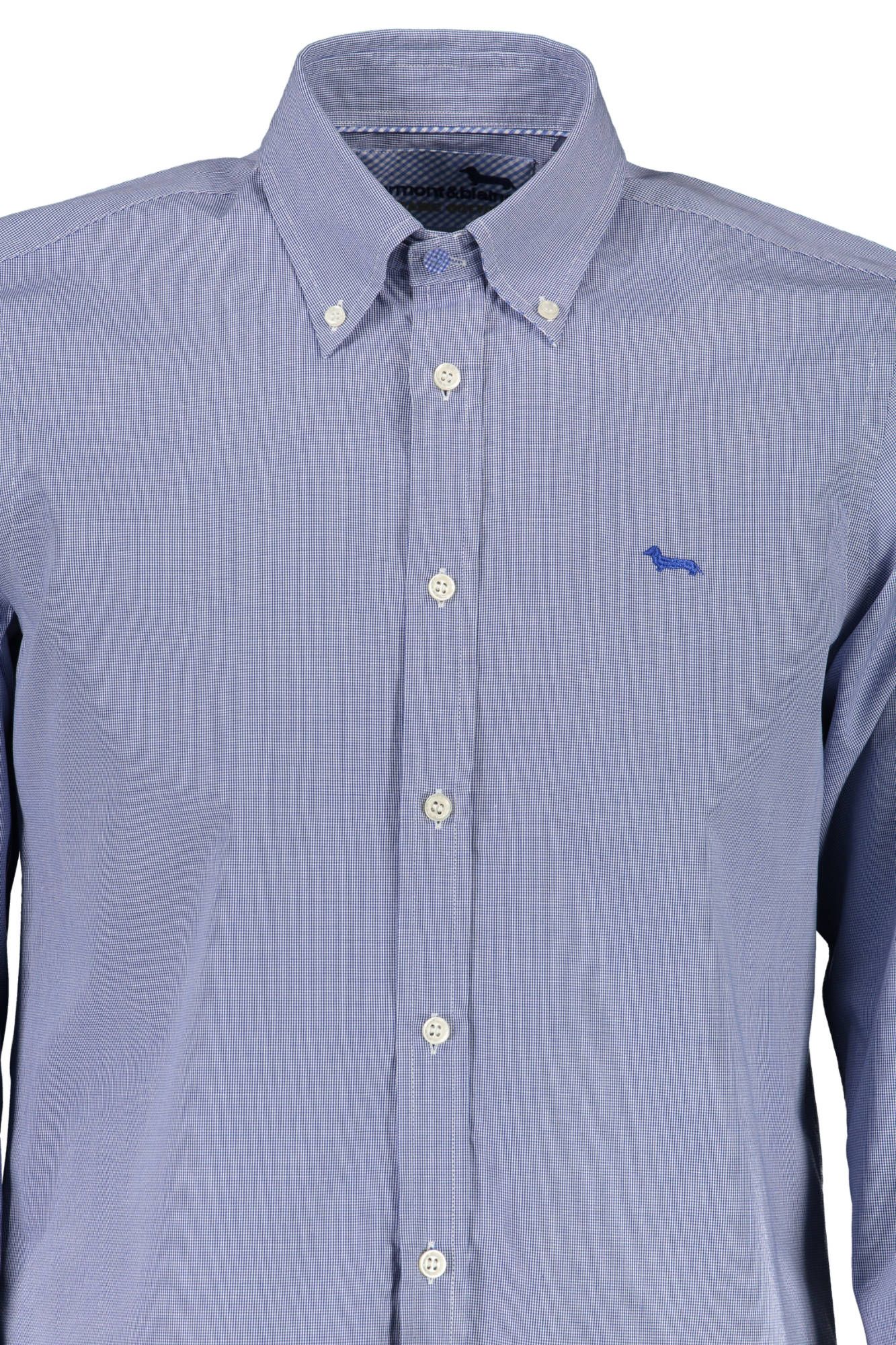 Blue Cotton Men Shirt
