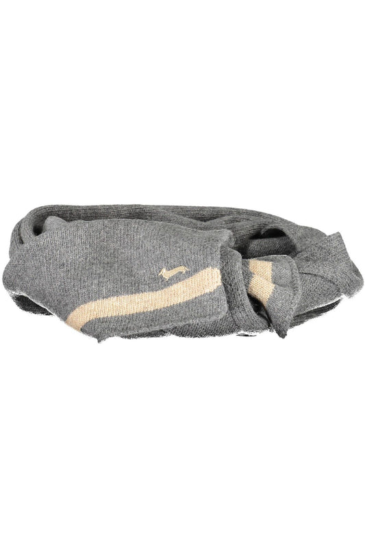 Gray Wool Men Scarf