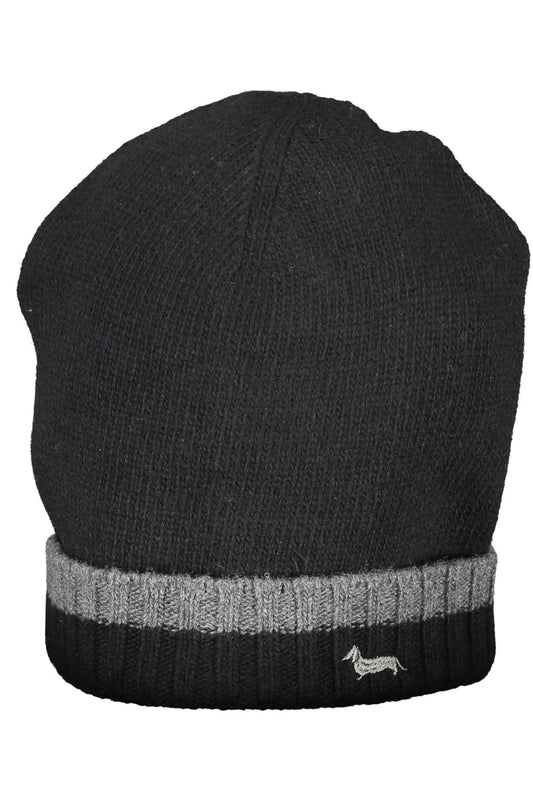 Black Wool Men Cap