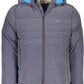 Blue Polyester Men Jacket
