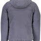 Blue Polyester Men Jacket