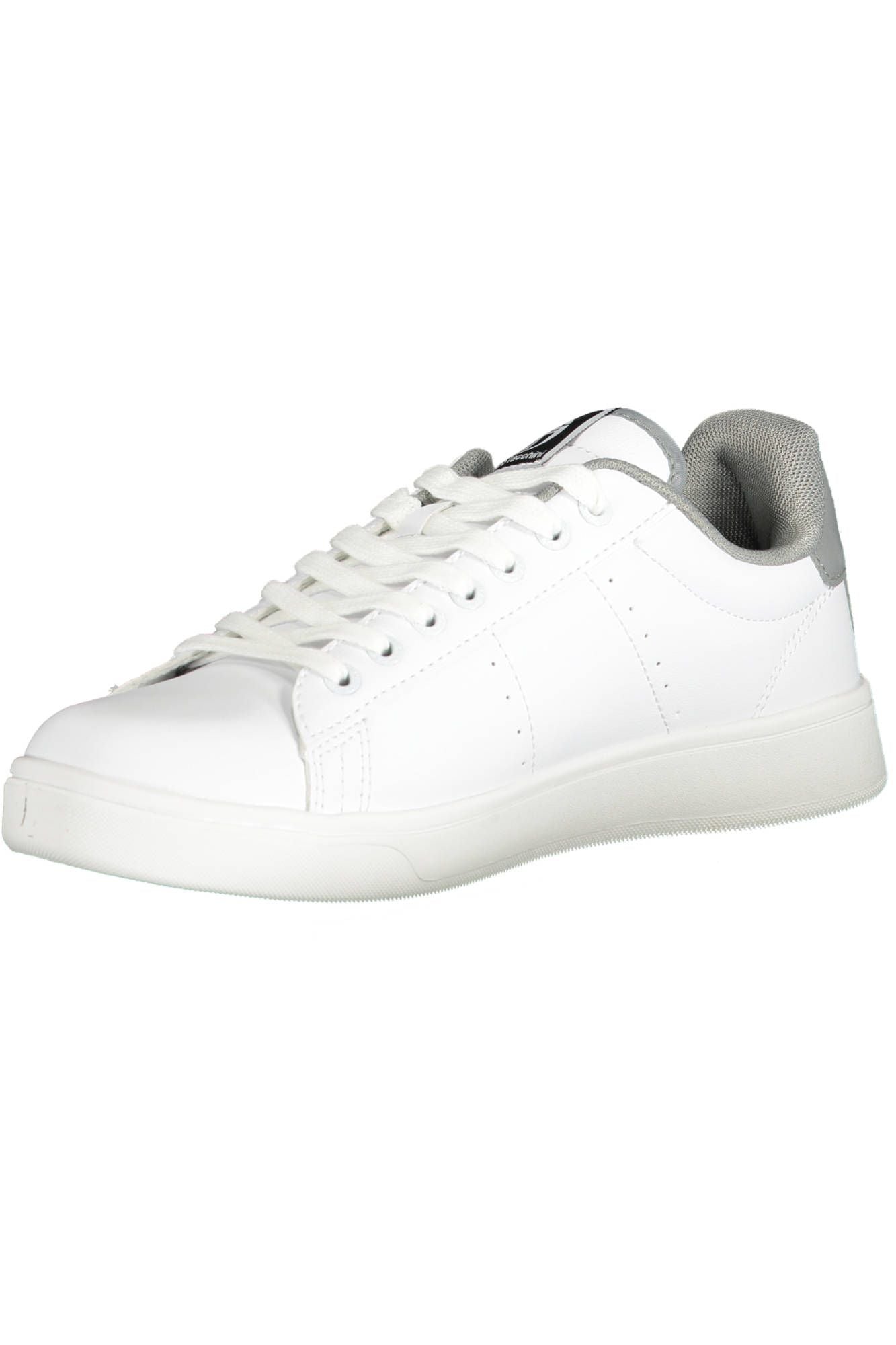 White Polyester Men Sneaker
