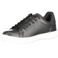 Black Polyester Men Sneaker
