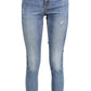 Blue Cotton Women Jean