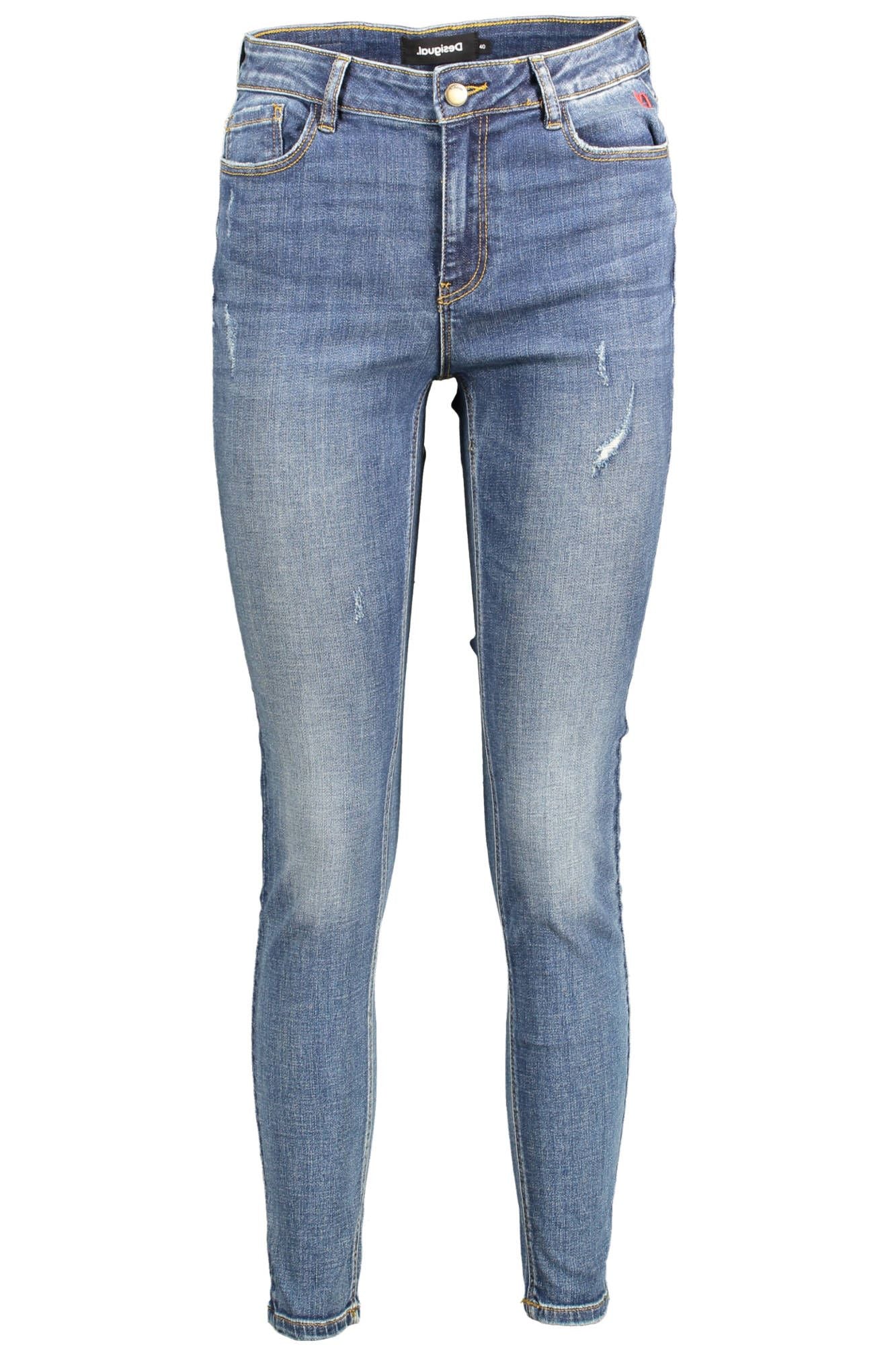 Blue Cotton Women Jean