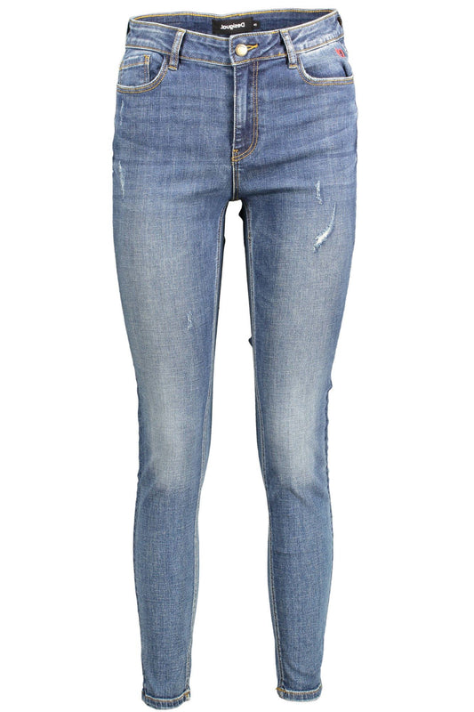 Blue Cotton Women Jean