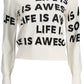 White Viscose Women Sweater