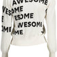 White Viscose Women Sweater