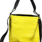 Yellow Polyurethane Women Handbag