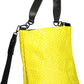 Yellow Polyurethane Women Handbag