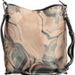 Brown Polyurethane Women Handbag