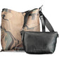Brown Polyurethane Women Handbag